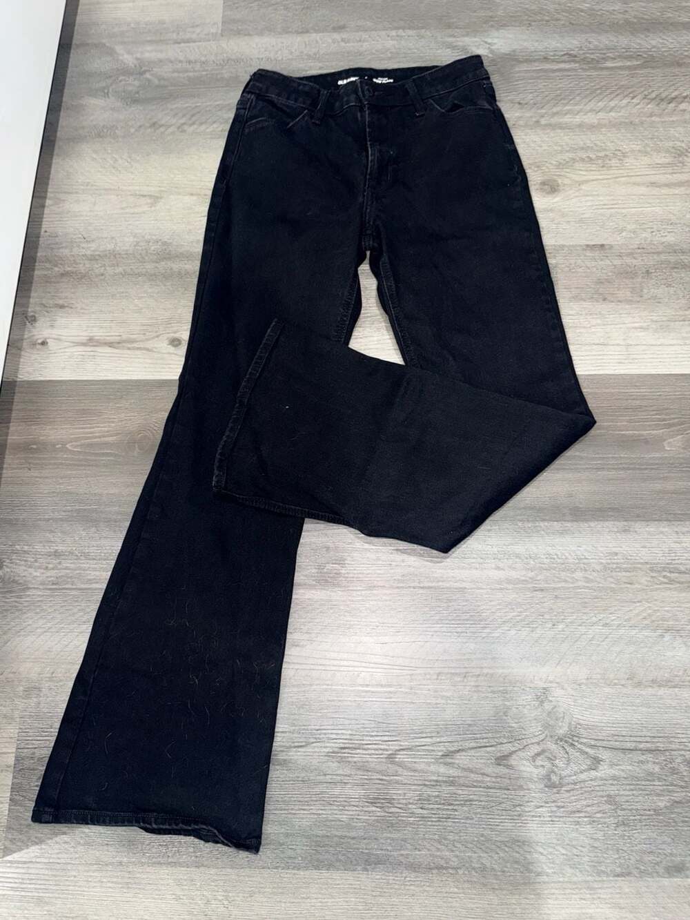 Old Navy High-Rise Wow Flare Jeans Size 2 Black Denim